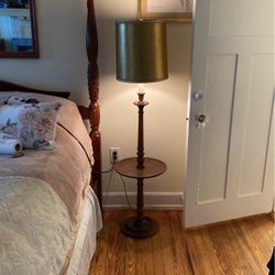 Gold Shade Antique Lamp