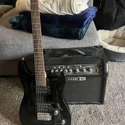 Laguna Electric Guitar W/Line 9 Amp