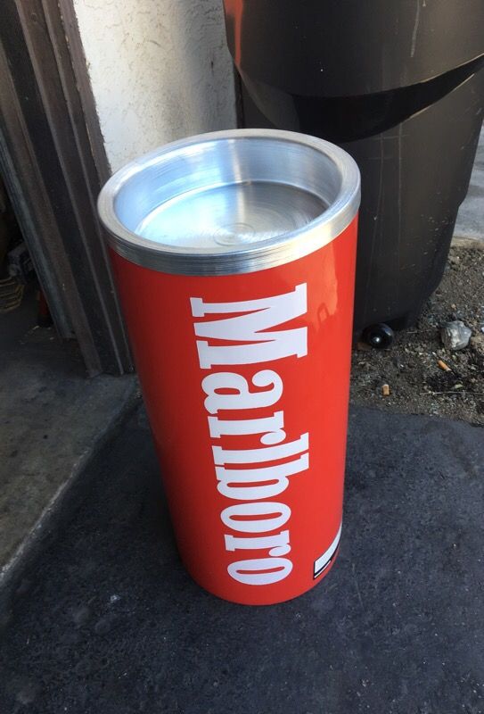 Vintage Marlboro ashtray trash can for Sale in Riverside, CA OfferUp