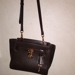 Michael Kors Brown Leather Crossbody Bag 
