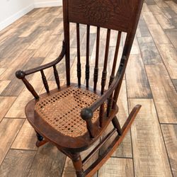Child’s Oak Rocking Chair