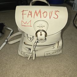 Coach Leather Backpack Purse