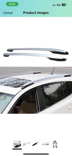 Roof Rack for 2013-2018 Toyota RAV4 Roof Side Rails Luggage Rack Silver