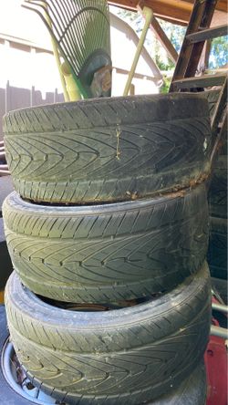 THREE (3) ECSTA 215/40R17 TIRES