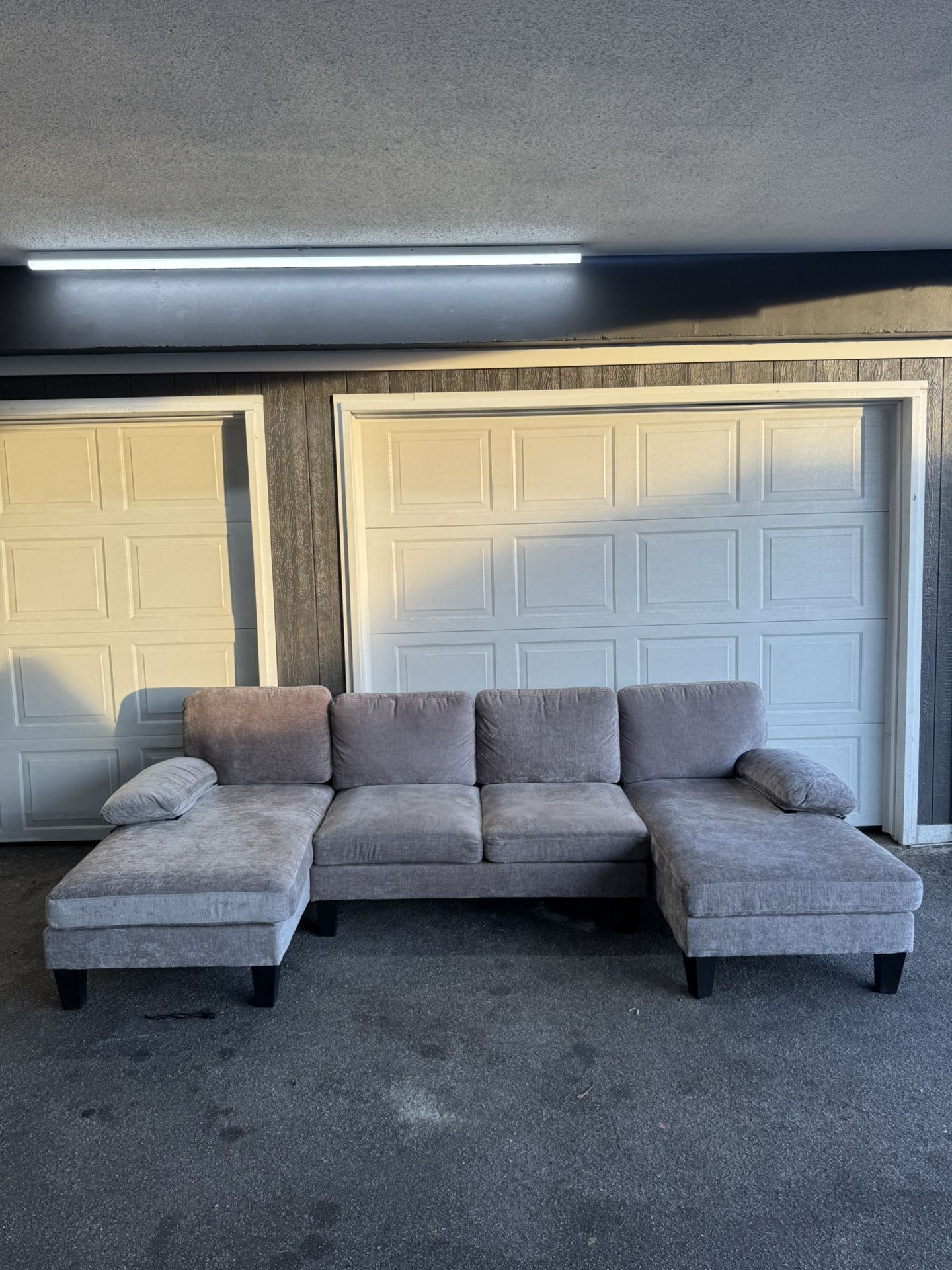 Gray Sectional Couch Sofa