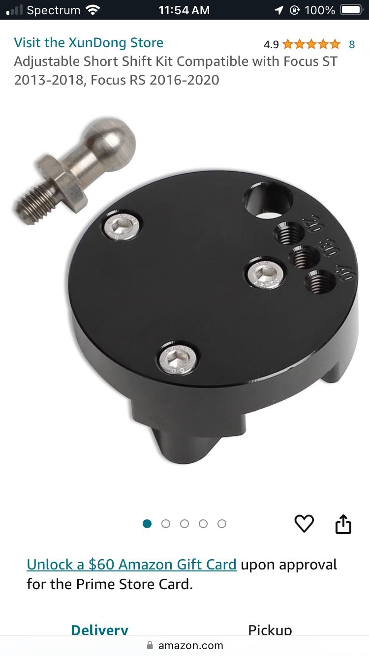Focus ST/RS Short Shifter Plate