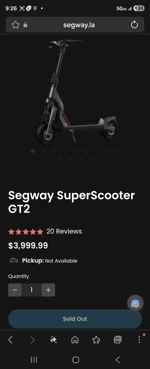 Segway Gt2 Superscooter