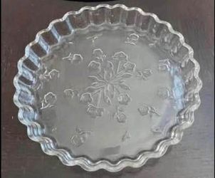 Quiche Pan Anchor Hocking Savanna -Bake-Dish-Clear Glass Baking Tray 10”