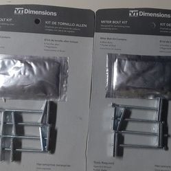 Two NEW Miter Bolt Kits