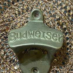 Brass budweiser Bottle Opener For The Wall