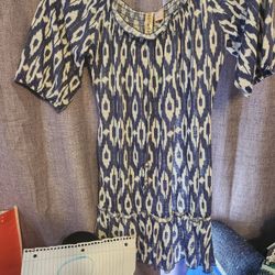 Eyeshadow Long Boho Top Sz Medium 