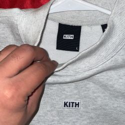 Kith Men’s Sweater large  Grey 