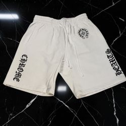 Chrome Hearts White Shorts