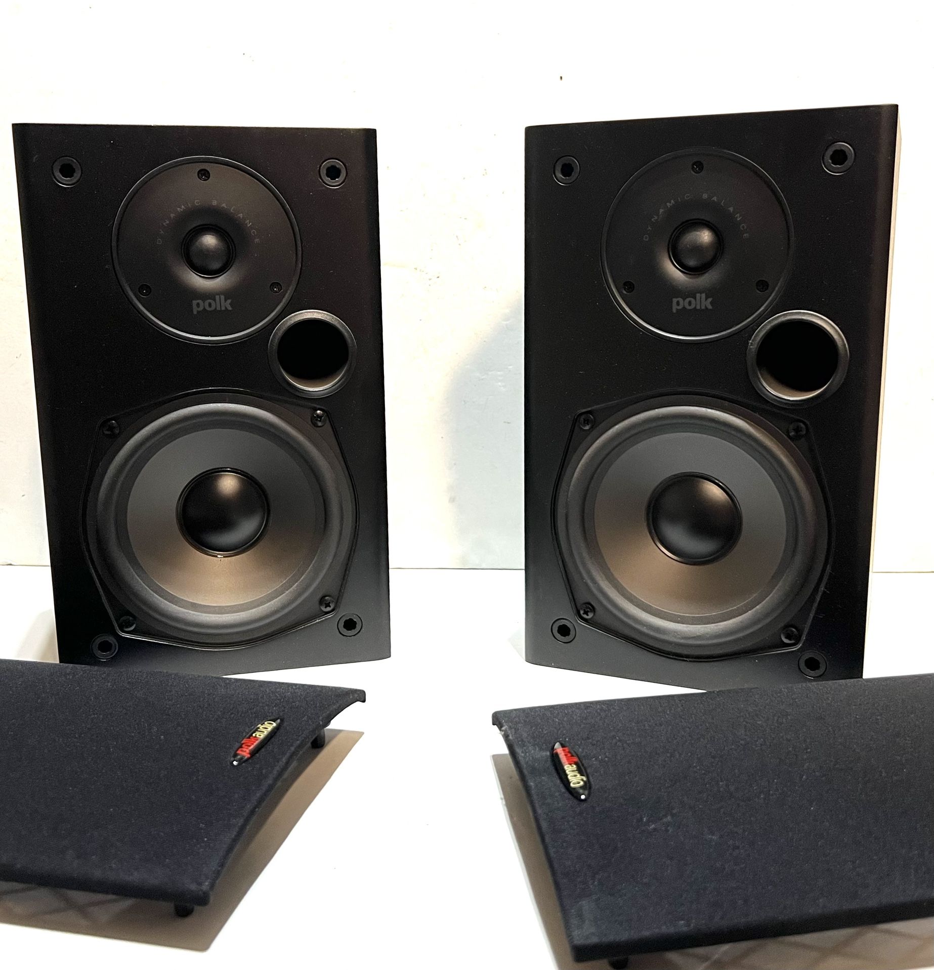Polk Audio T15 100 Watt Home Theater Bookshelf Speakers – Hi-Res Audio