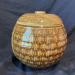 Vintage McCoy Pottery Shingle Cookie Jar