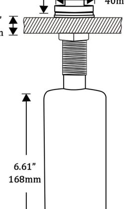 Under counter Soap/Lotion Dispenser