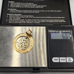 Solid 14kt Gold Love Charm Pendant Dije De Oro 14kt Solido