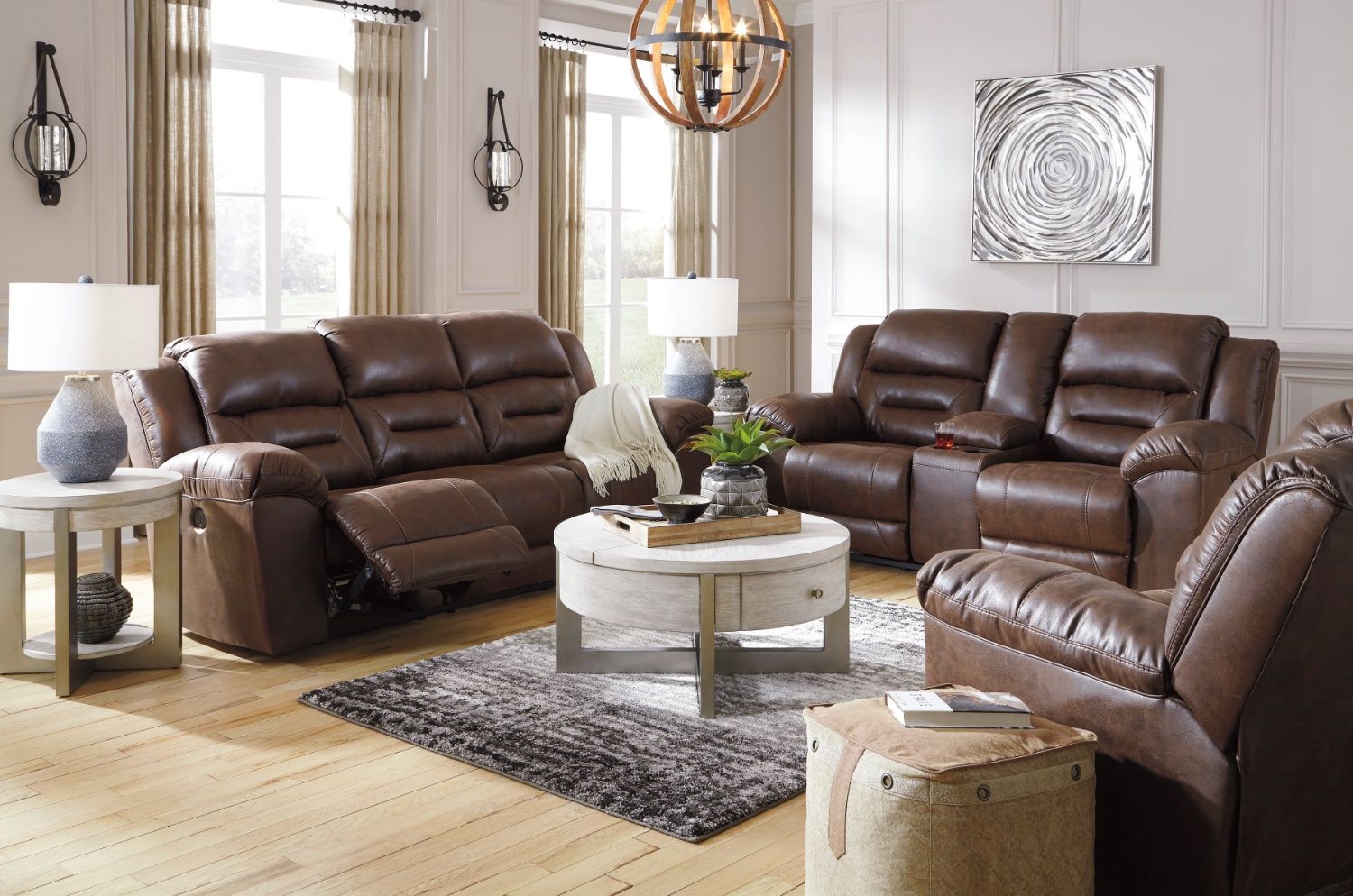 🛋️ Reclining Sofa, Loveseat & Recliner Set – Plush Comfort – Brand New!