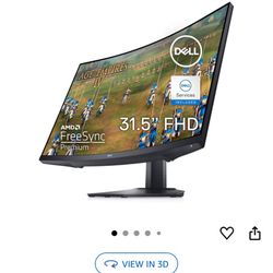 Dell S3222HG Curved Gaming Monitor - Excellent Condition