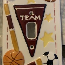 SPORTS LIGHT SWITCH PLATE