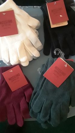Knit tech touch gloves