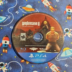 Wolfenstien II 2 Sony Playstation 4 PS4 Game Disc 