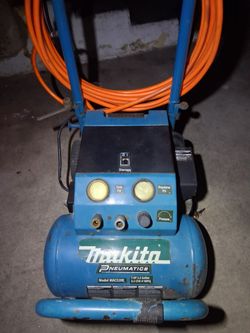 Makita air compressor and nail gun