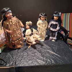 Native American Porcelain Dolls