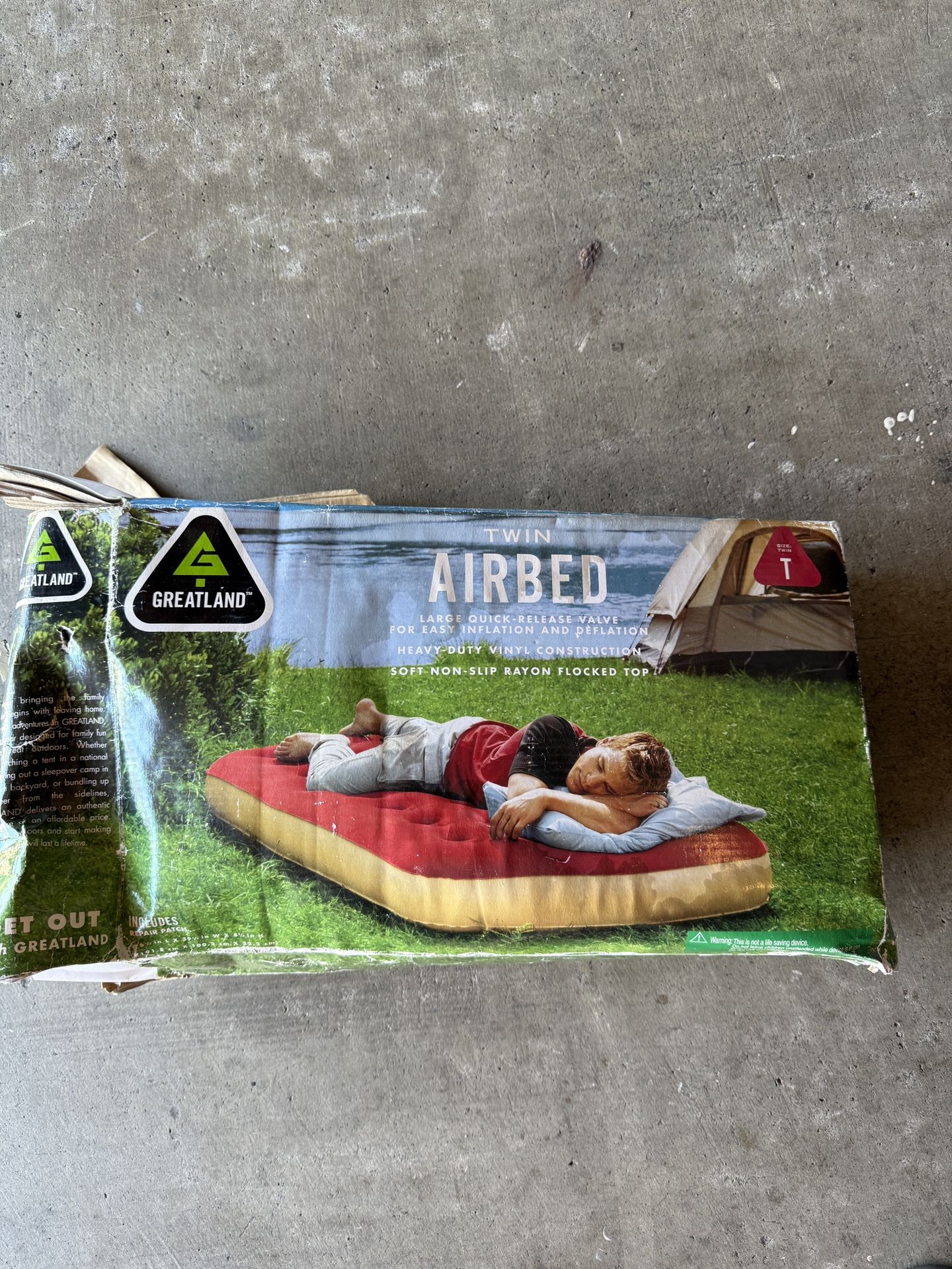 Slumberjack Sleeping Bag And Air Mattress.