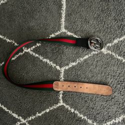 Gucci Web Belt Sz 28 Authentic
