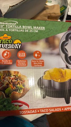 Brentwood tortilla bowl maker