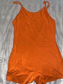 Orange Fashion Nova one piece jumpsuit size: xl