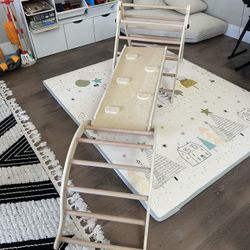 Pikler Climbing Triangle Set with Rocker and Ladder (Montessori)
