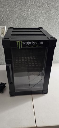 Monster Energy Mini Fridge Desktop Storage Countertop Display 19 x 16 x 12