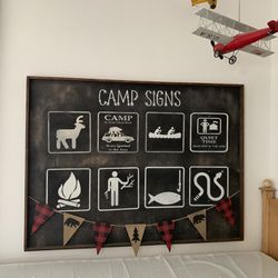 Huge Camping Room Sign