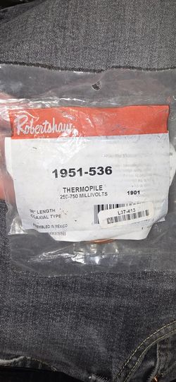 Robert Shaw 1951-536 Thermopile Pilot Generator, 36" COAXIAL