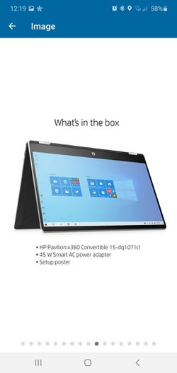 Brand new 2 in 1 HP laptop  With Windows 10
