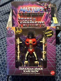 MOTU-Transformers Starscream Armor Scare Glow Glows In The Dark