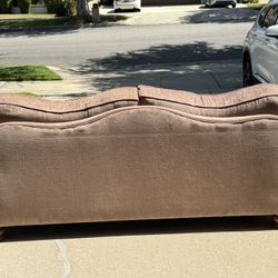  2 Like-New Italian Made Sofas-Solid Wood Frame