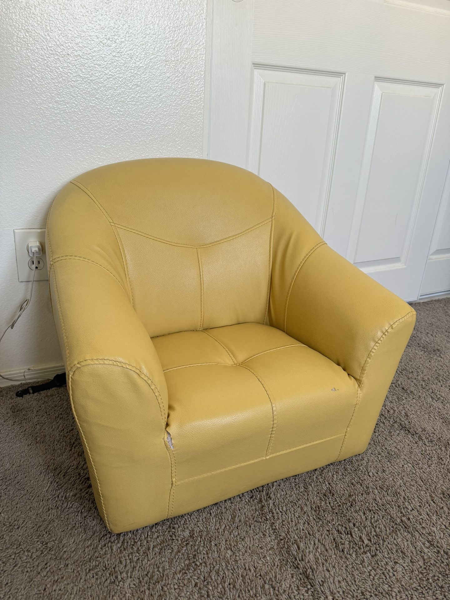 Yellow Marshmallow Couch 