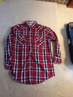 Men's plaid shirt new
