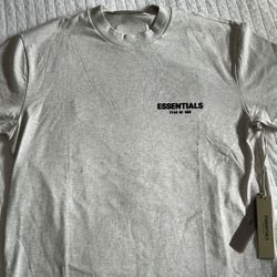 essentials light oatmeal shirt size medium