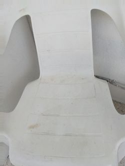 Outdoor plastic chairs