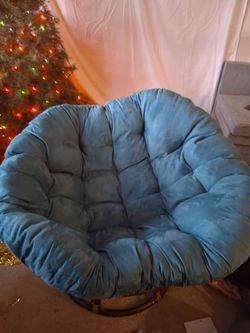World Market Papasan chair with cushion