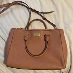 Beautiful Leather Michael Kors Kellen Satchel Purse Handbag 