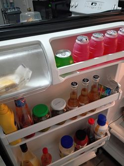 Grey refrigerator