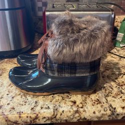 Womens Fur Lined Duck Boots