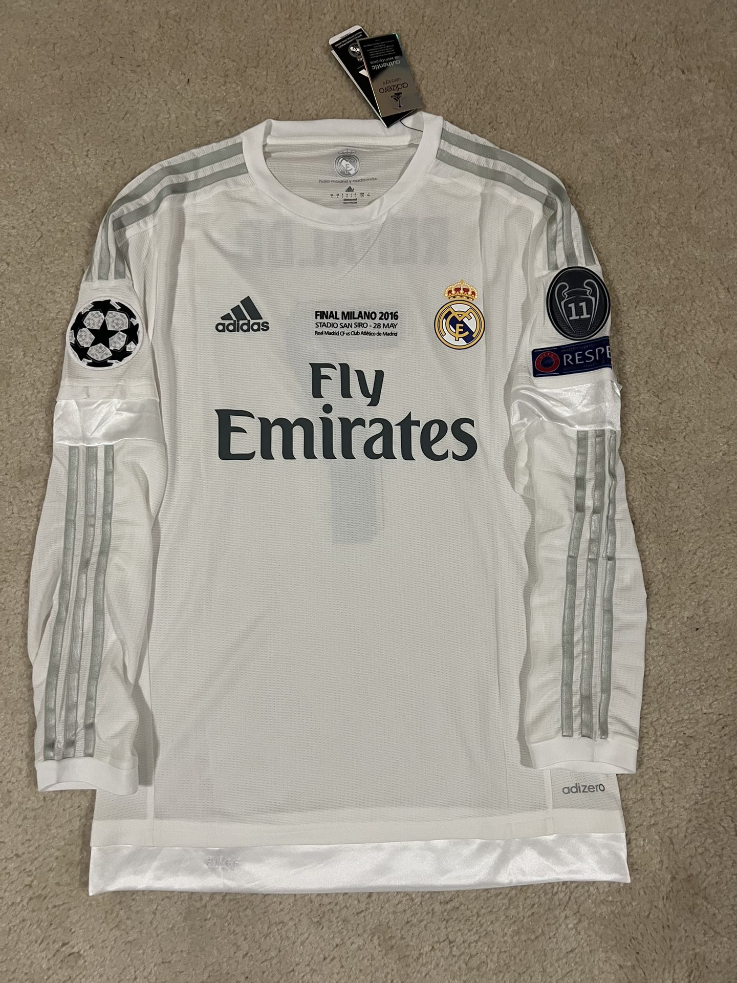 Ronaldo 7 Real Madrid Home 2016 Champions League FINAL PLAYER Version Jersey