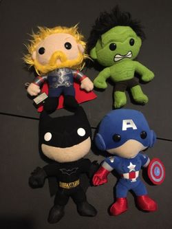 Funko/Disney superhero and Star Wars plushies