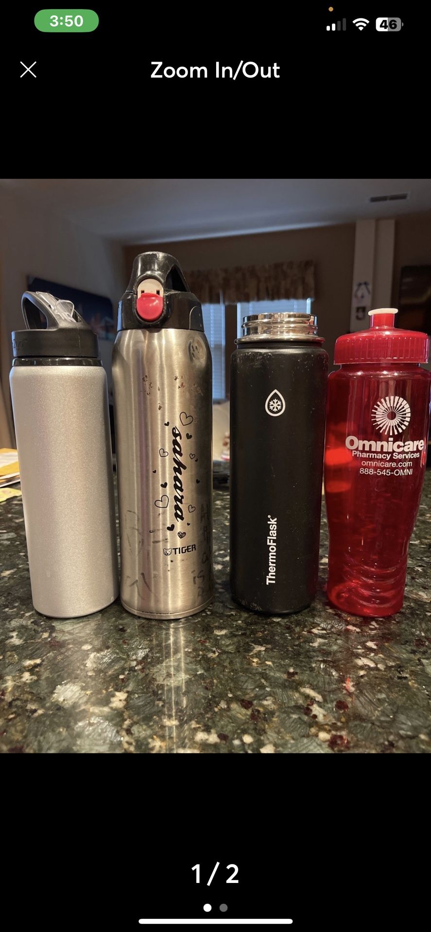 🔥 Sahara Tiger Stainless Steel Water Bottle – Rare + Durable – Keeps Drinks Ice Cold!